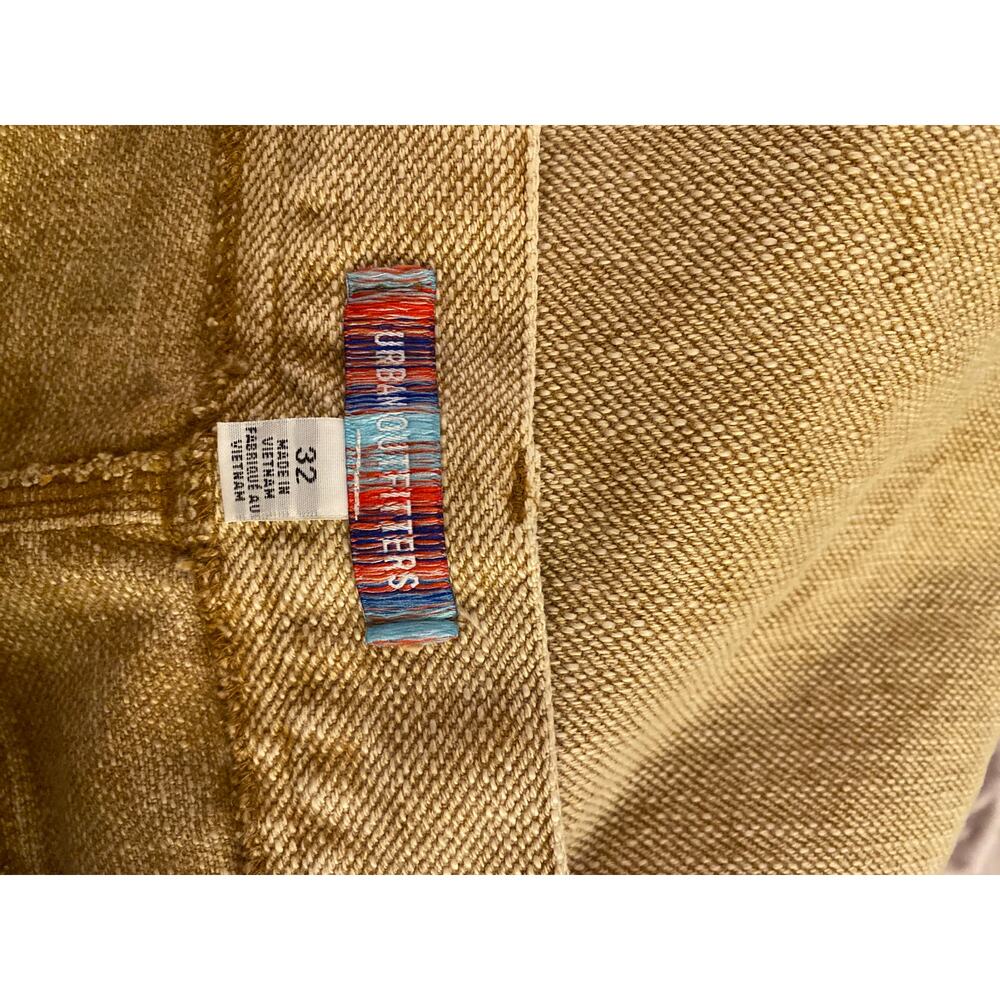 Urban Outfitters Wide Leg Crop High Rise Pants Jeans Heavy Weight Baggy Size 32 - Picture 3 of 4